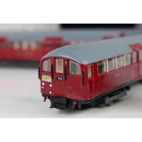 98a - Three sets of London Underground stock with EFE loco and rolling stock converted to DCC by Metro Mod... 