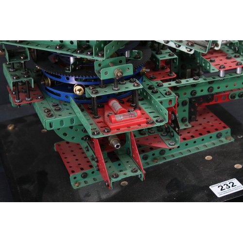 232 - Impressive Meccano stack with digital and boards set up, features both Meccano and Marklin accessori... 