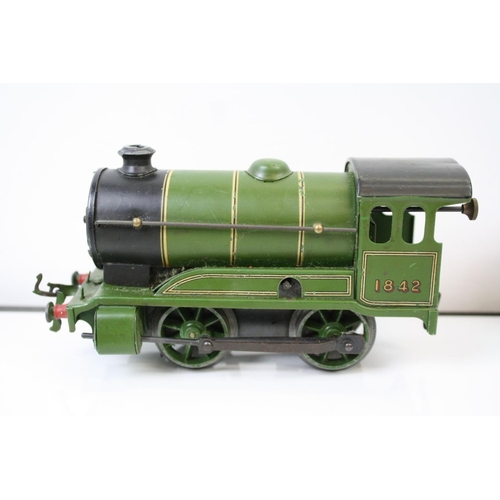 46A - Three Hornby O Gauge clockwork engines to include Type 501 1842, Type M1 and Southern 600, all with ... 