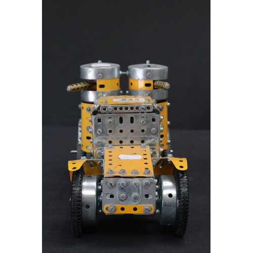 233 - Beautifully constructed Meccano car, well made, 30cm in approx length. Part of the large, private co... 