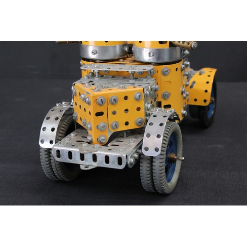 233 - Beautifully constructed Meccano car, well made, 30cm in approx length. Part of the large, private co... 