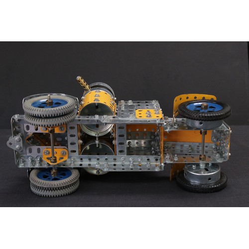 233 - Beautifully constructed Meccano car, well made, 30cm in approx length. Part of the large, private co... 