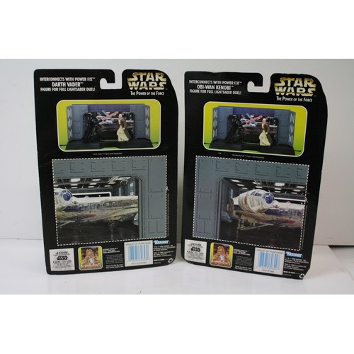 1036 - Star Wars - Two carded Kenner Star Wars The Power of the Force action figures to include Darth Vader... 