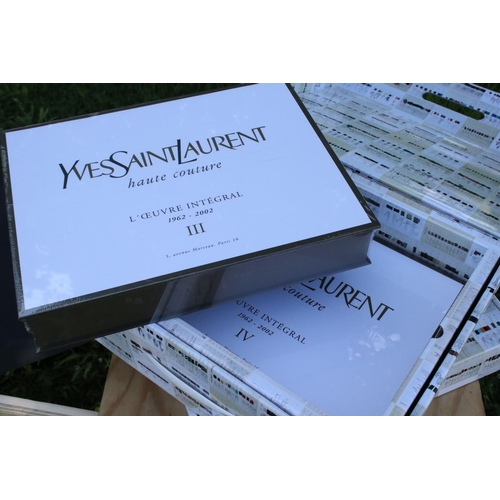 452 - Yves Saint Laurent Haute Couture (L'Oeuvre Integral 1962 - 2002) - Custom Made Wooden Cabinet, limit... 