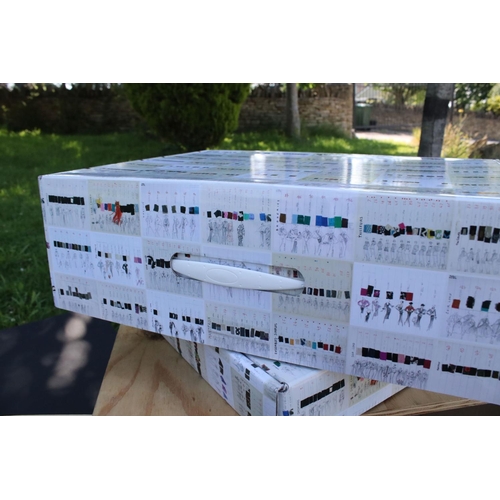 452 - Yves Saint Laurent Haute Couture (L'Oeuvre Integral 1962 - 2002) - Custom Made Wooden Cabinet, limit... 