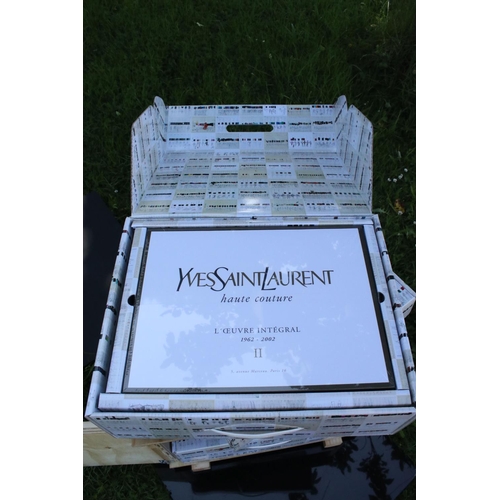 452 - Yves Saint Laurent Haute Couture (L'Oeuvre Integral 1962 - 2002) - Custom Made Wooden Cabinet, limit... 