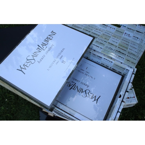452 - Yves Saint Laurent Haute Couture (L'Oeuvre Integral 1962 - 2002) - Custom Made Wooden Cabinet, limit... 