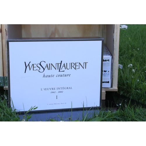 452 - Yves Saint Laurent Haute Couture (L'Oeuvre Integral 1962 - 2002) - Custom Made Wooden Cabinet, limit... 