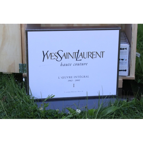 452 - Yves Saint Laurent Haute Couture (L'Oeuvre Integral 1962 - 2002) - Custom Made Wooden Cabinet, limit... 