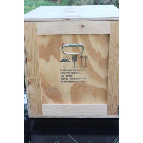 452 - Yves Saint Laurent Haute Couture (L'Oeuvre Integral 1962 - 2002) - Custom Made Wooden Cabinet, limit... 