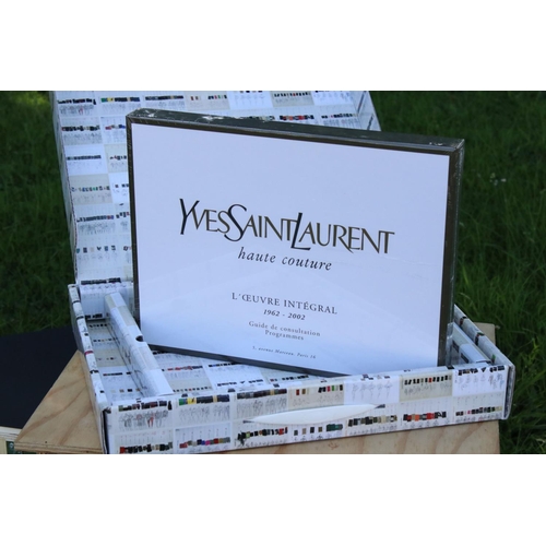 452 - Yves Saint Laurent Haute Couture (L'Oeuvre Integral 1962 - 2002) - Custom Made Wooden Cabinet, limit... 