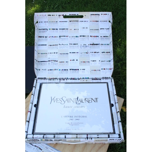 452 - Yves Saint Laurent Haute Couture (L'Oeuvre Integral 1962 - 2002) - Custom Made Wooden Cabinet, limit... 