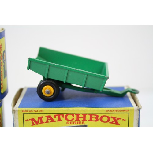 1658 - Eight boxed Matchbox diecast models to include 4 Stake Truck (with figures), 17 Horse Box (with hors... 