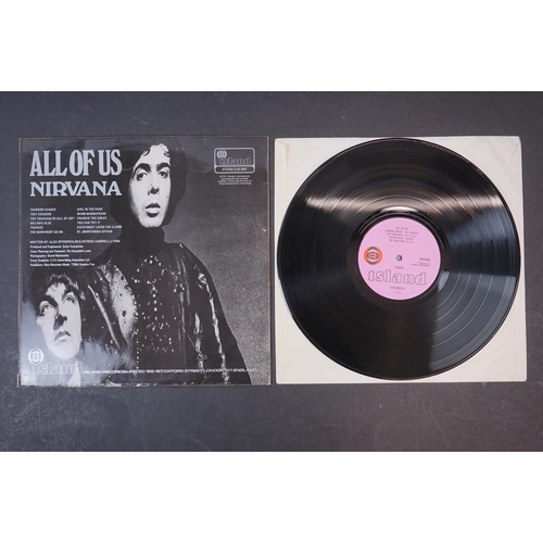 14 - Vinyl - Nirvana All Of Us LP on Island ILPS 9087 with pink label, orange/black circle logo, stereo, ... 