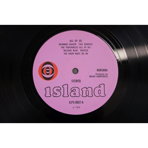 14 - Vinyl - Nirvana All Of Us LP on Island ILPS 9087 with pink label, orange/black circle logo, stereo, ... 