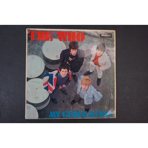 6 - Vinyl - The Who My Generation LP on Brunswick LAT8616 mono with laminated front sleeve, silver & bla... 