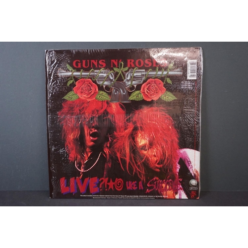 59 - Vinyl - Guns n Roses Lies LP on Geffen UK WX218 sleeve with shrink wrap, vinyl vg++