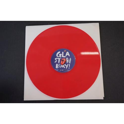 1015 - Vinyl - ltd edn Rolling Stones Glastonbury 2013 3 LP / 2 CD / 1 DVD Box Set RTR030, 180g coloured vi... 