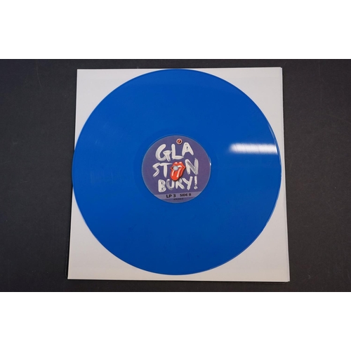 1015 - Vinyl - ltd edn Rolling Stones Glastonbury 2013 3 LP / 2 CD / 1 DVD Box Set RTR030, 180g coloured vi... 