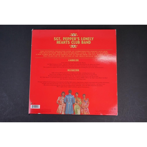 1031 - CD / Blu-ray DVD - The Beatles Sgt Pepper's Lonely Hearts Club Band Box Set, ex with some outer box ... 