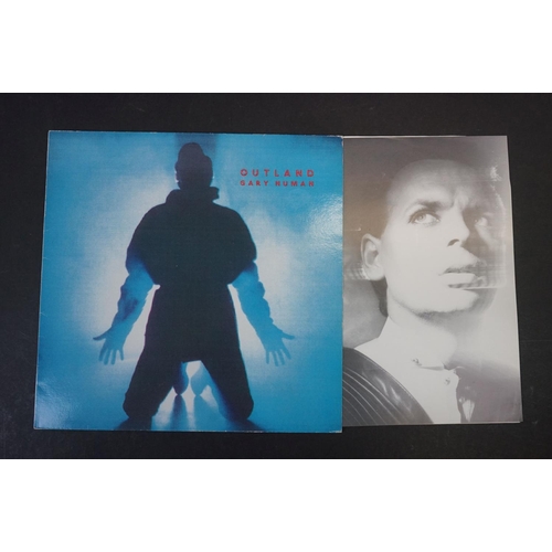 1104 - Vinyl - New Wave / Synth - 6 Rare UK Original albums / 12”s to include Gary Numan - Outland (I.R.S.,... 