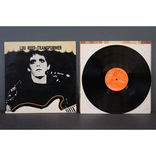 1117 - Vinyl - Two Lou Reed UK 1st pressing albums to include “Lou Reed”, UK 1972, 1E / 1E matrices, Front ... 