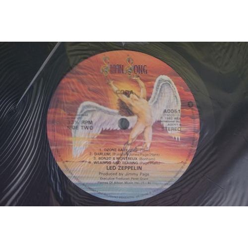 115 - Vinyl - Six Led Zeppelin LPs to include In Through the Outdoor (cover D) SSK59410, Coda 790051, 2 x ... 