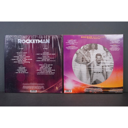 507 - Vinyl - Two Movie Soundtrack LPs to include Rocketman Elton John V3231 (ex and within opened shrink ... 