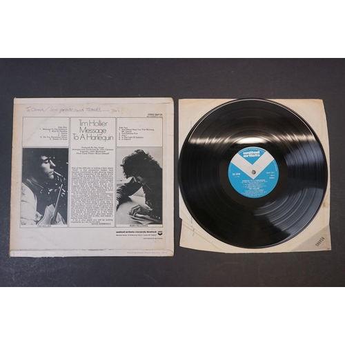 85 - Vinyl - Acid Folk / Psych - Tim Hollier, Three scarce original pressing albums to include  “Message ... 