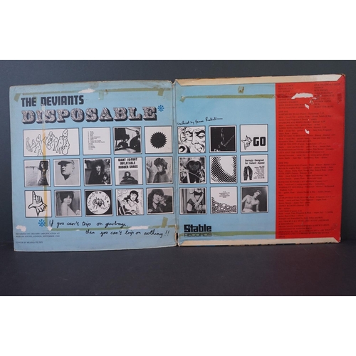 90 - Vinyl - Psych - The Deviants - Disposable (1968 UK, Stable Records) Fold Over Cover (sellotape marks... 