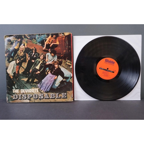 90 - Vinyl - Psych - The Deviants - Disposable (1968 UK, Stable Records) Fold Over Cover (sellotape marks... 