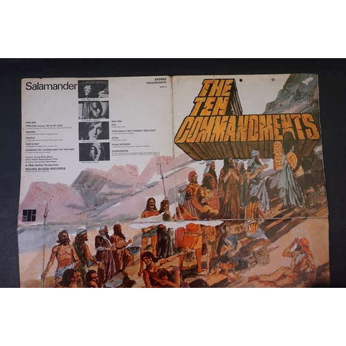 96 - Vinyl - Psych - Salamander - The Ten Commandments (1971 UK, Young Blood Records) Fold Over Poster Sl... 