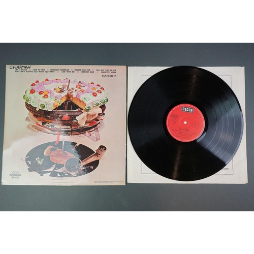 1142 - Vinyl - 4 LP's to include Rolling Stones Let It Bleed (SLK 16640 P) Decca Royal Sound Stereo, 70's G... 