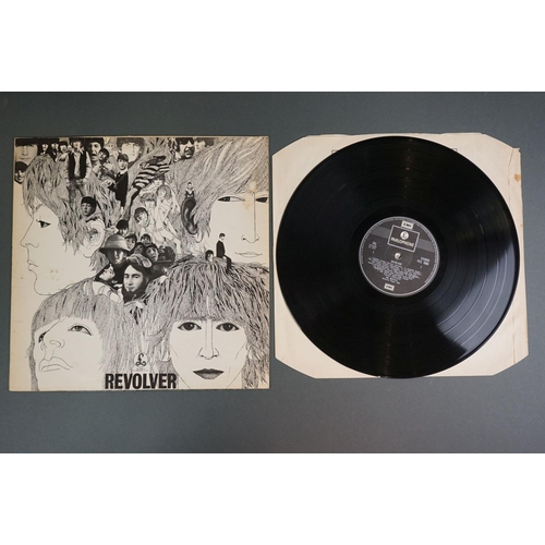 1163 - Vinyl - The Beatles & John Lennon 5 LP's to include Revolver, Rubber Soul (both rereleases with silv... 