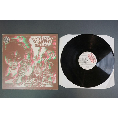 1164 - Vinyl - The Cramps 2 LP's to include Off The Bone (1LP 012) 3D glasses included as per sticker to to... 