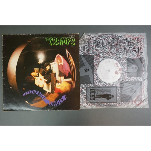 1164 - Vinyl - The Cramps 2 LP's to include Off The Bone (1LP 012) 3D glasses included as per sticker to to... 