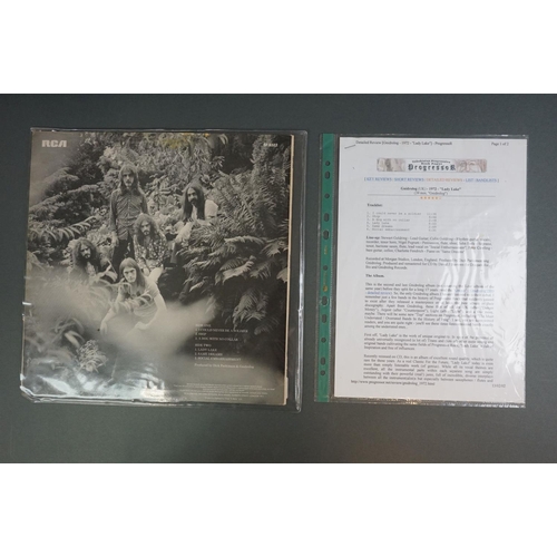 1202 - Vinyl - Gnidrolog Lady Lake LP SF8322 orange RCA label with lyric sheet, sleeve and vinyl vg+