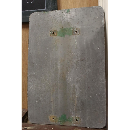 48 - A vintage metal School crossing sign, 54 cm x 36 cm.