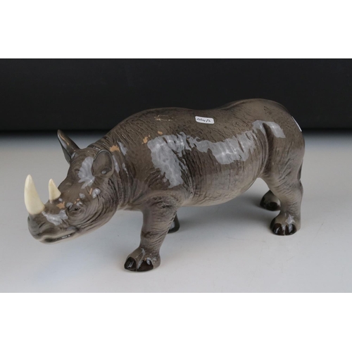 9 - Sitting leopard & Melba Ware rhino (2)