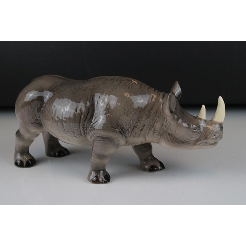 9 - Sitting leopard & Melba Ware rhino (2)