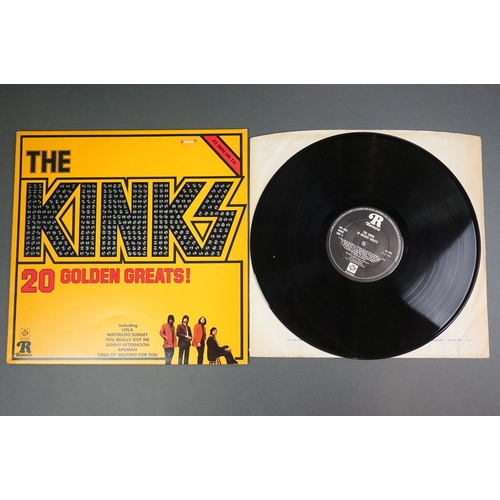 1241 - Vinyl - Five Kinks LPs to include Something Else NSPL18193, Village Green Preservation Society NSPL1... 