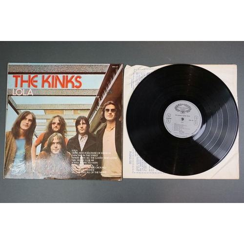 1241 - Vinyl - Five Kinks LPs to include Something Else NSPL18193, Village Green Preservation Society NSPL1... 