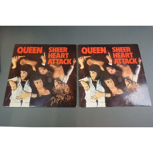 1270 - Vinyl - Seven Queen LPs to include News of the World, Sheer Heart Attack x 2, Queen 2, The Works, Gr... 