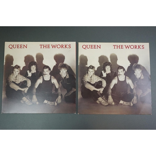 1272 - Vinyl - Four Queen LPs to include The Works x 2, Sheer Heart Attack and News of the World, sleeves a... 