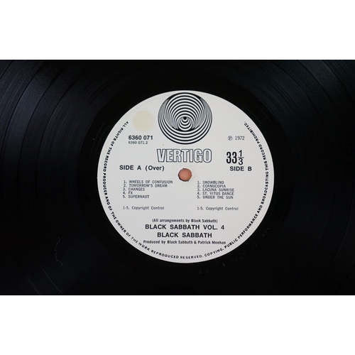 1275 - Vinyl - Black Sabbath vol 4 6360071 on Vertigo 1st pressing, no 'made in England' to label, gatefold... 