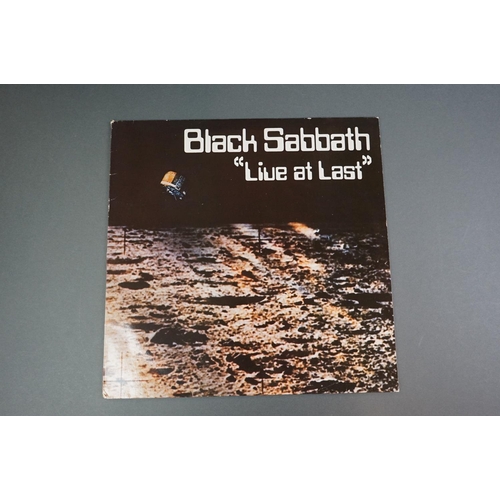 1276 - Vinyl - Seven Black Sabbath LPs to include Paranoid (NEL6003), Sabbath Bloody Sabbath (WWA005), Live... 