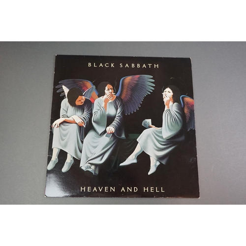 1276 - Vinyl - Seven Black Sabbath LPs to include Paranoid (NEL6003), Sabbath Bloody Sabbath (WWA005), Live... 