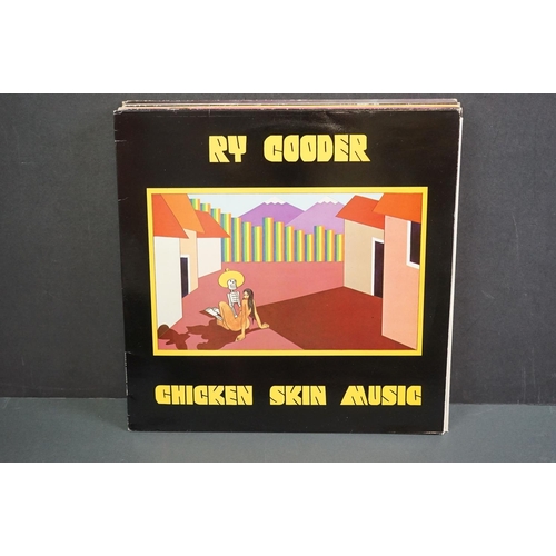 1277 - Vinyl - Nine Ry Cooder LPs to include Paradise and Lunch, Borderline, Bop til you Drop, Jazz, Chicke... 