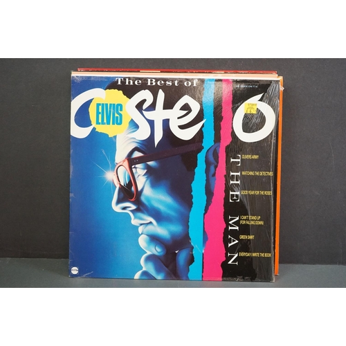 1282 - Vinyl - 13 Elvis Costello LPs to include and instore album white label sampler.  LPs include Girls G... 