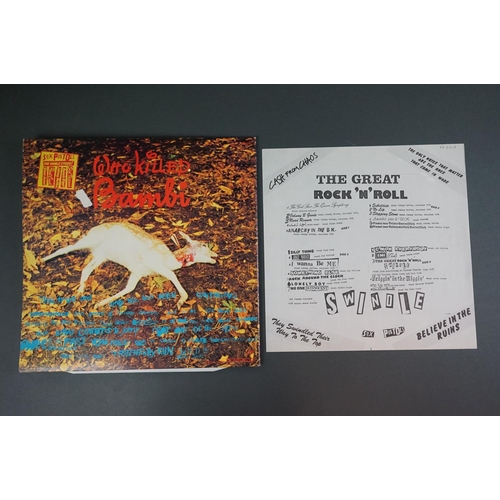 1289 - Vinyl - Sex Pistols The Great Rock n Roll Swindle with black & white insert included, sticker remova... 